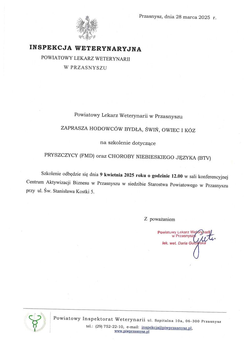szkolenie weterynaria
